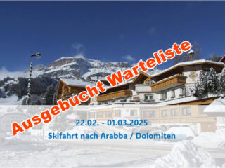 Skifahrt nach Arabba/Dolomiten 2025